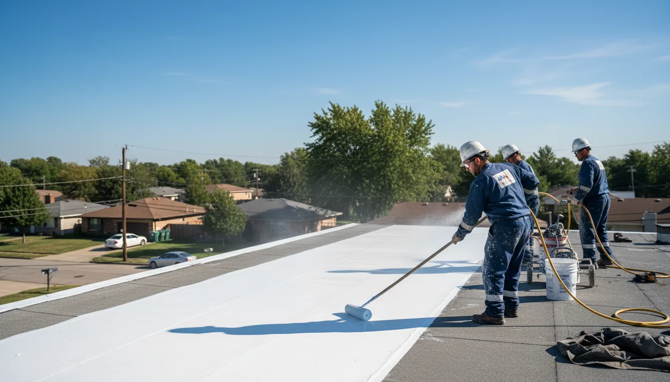 Commercial roof coating in Rockville, MO near me